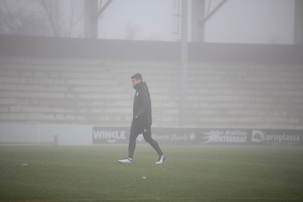 Entrenamiento de Unionistas en el Reina Sofía para preparar el partido de Copa del Rey ante el Elche CF