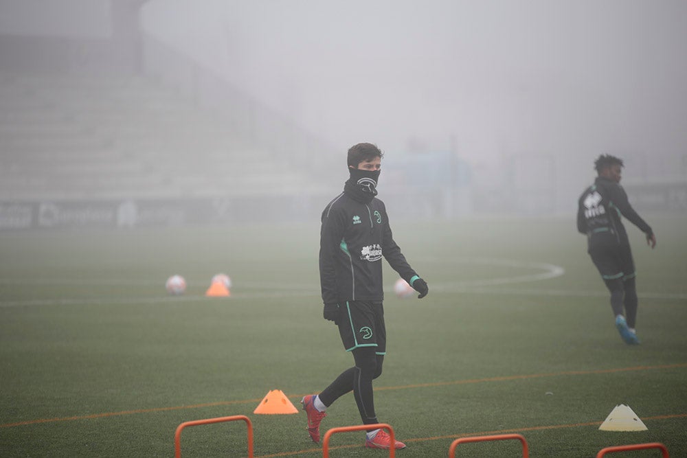 Entrenamiento de Unionistas en el Reina Sofía para preparar el partido de Copa del Rey ante el Elche CF