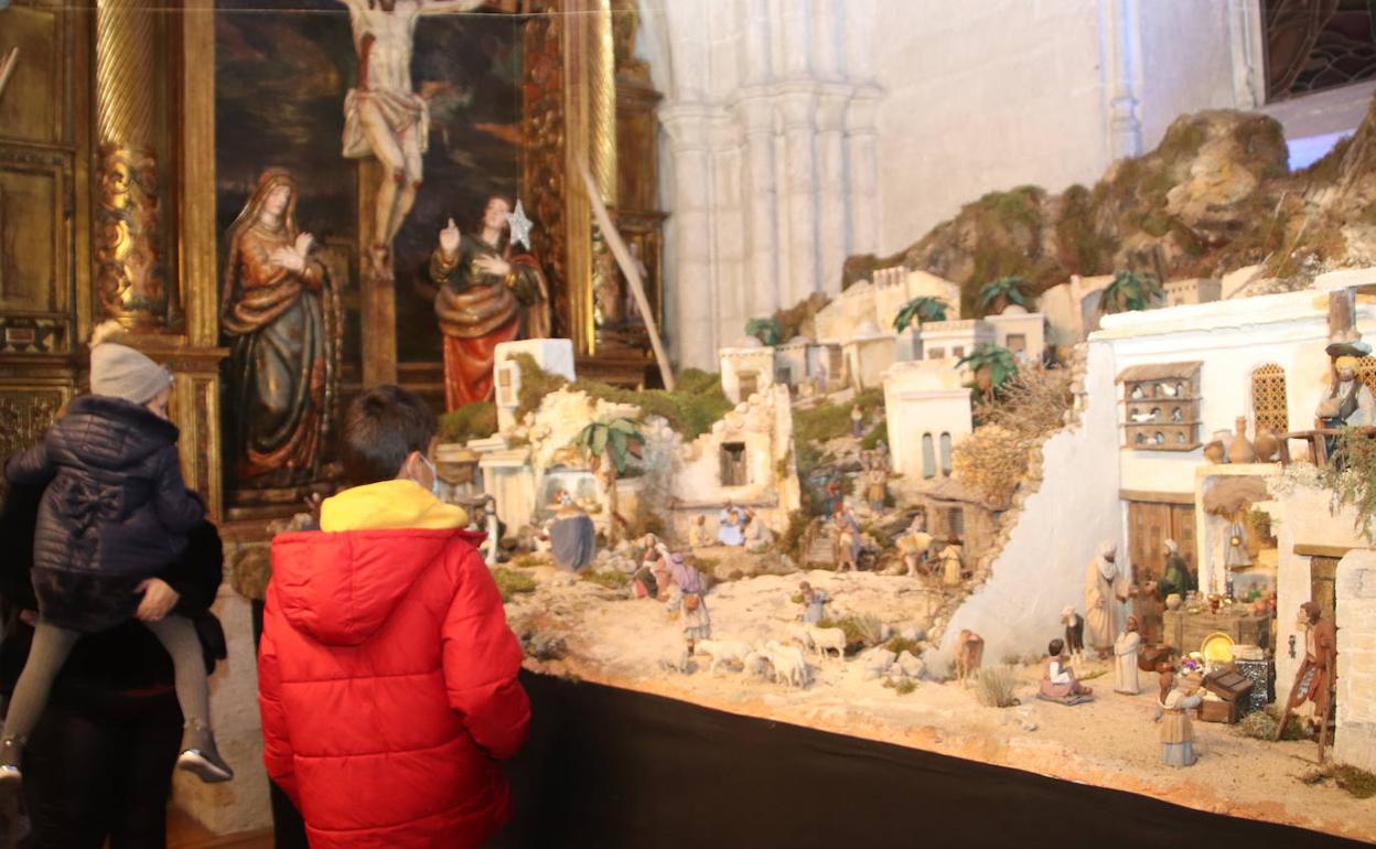 Detalle del belén de San Miguel.