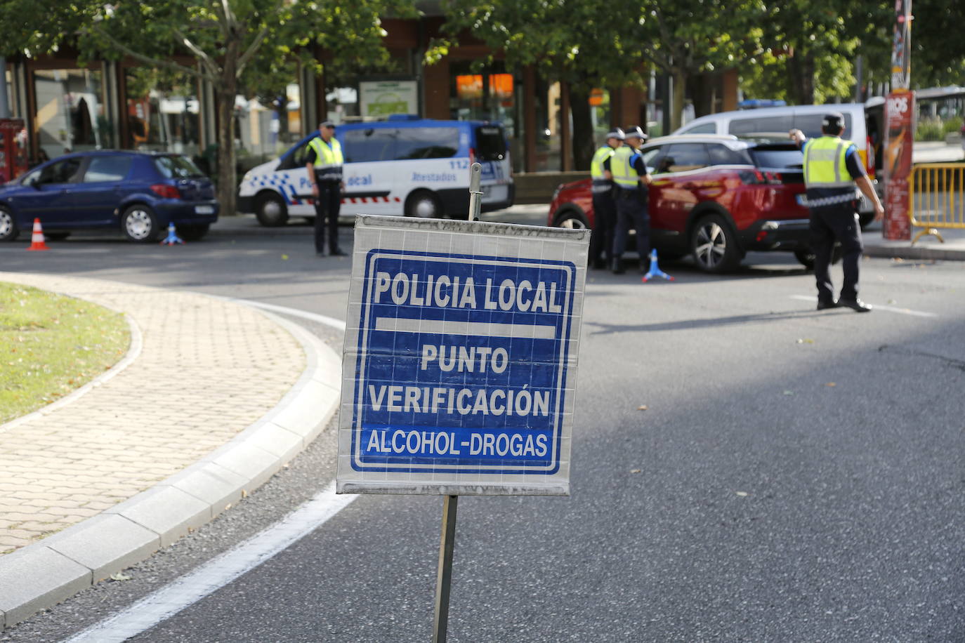 Control de la Policía Local en la Huerta de Guadián. 