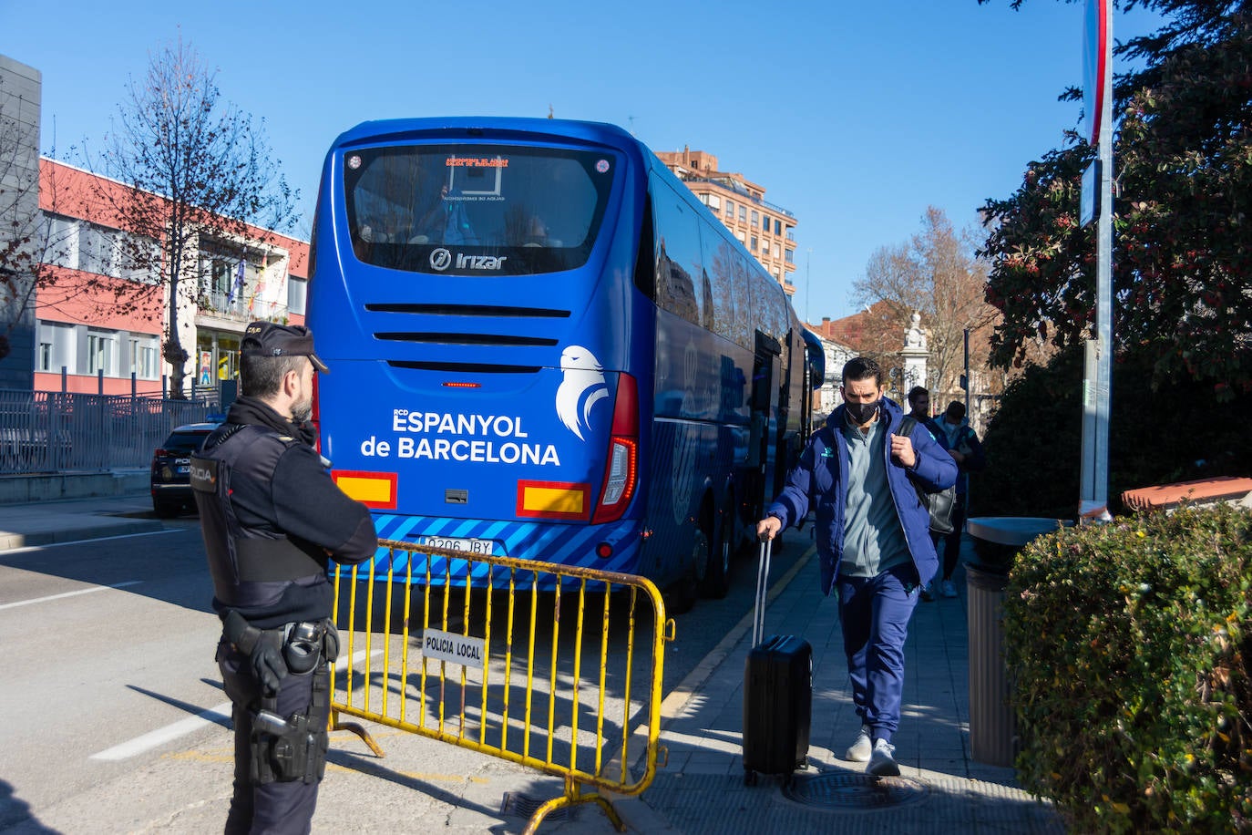 Fotos: Los jugadores del Espanyol ya están en Palencia