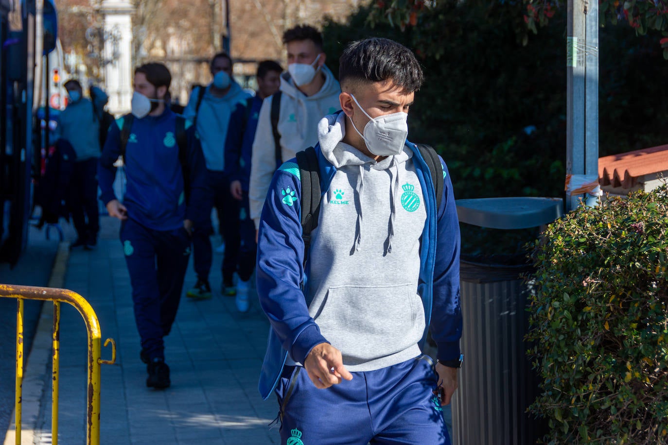 Fotos: Los jugadores del Espanyol ya están en Palencia