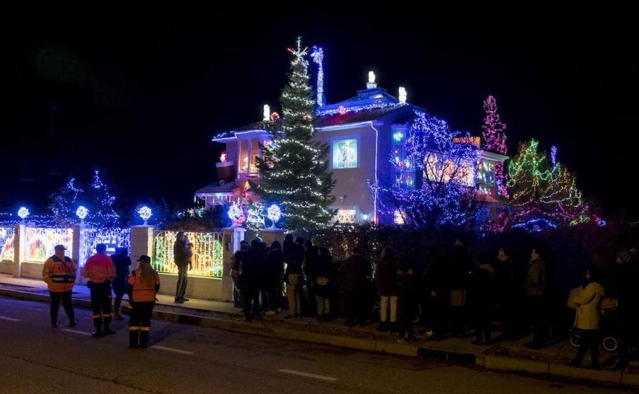 'La casa de las luces' de Aldeamayor de San Martín se iluminó por última vez en diciembre de 2019.