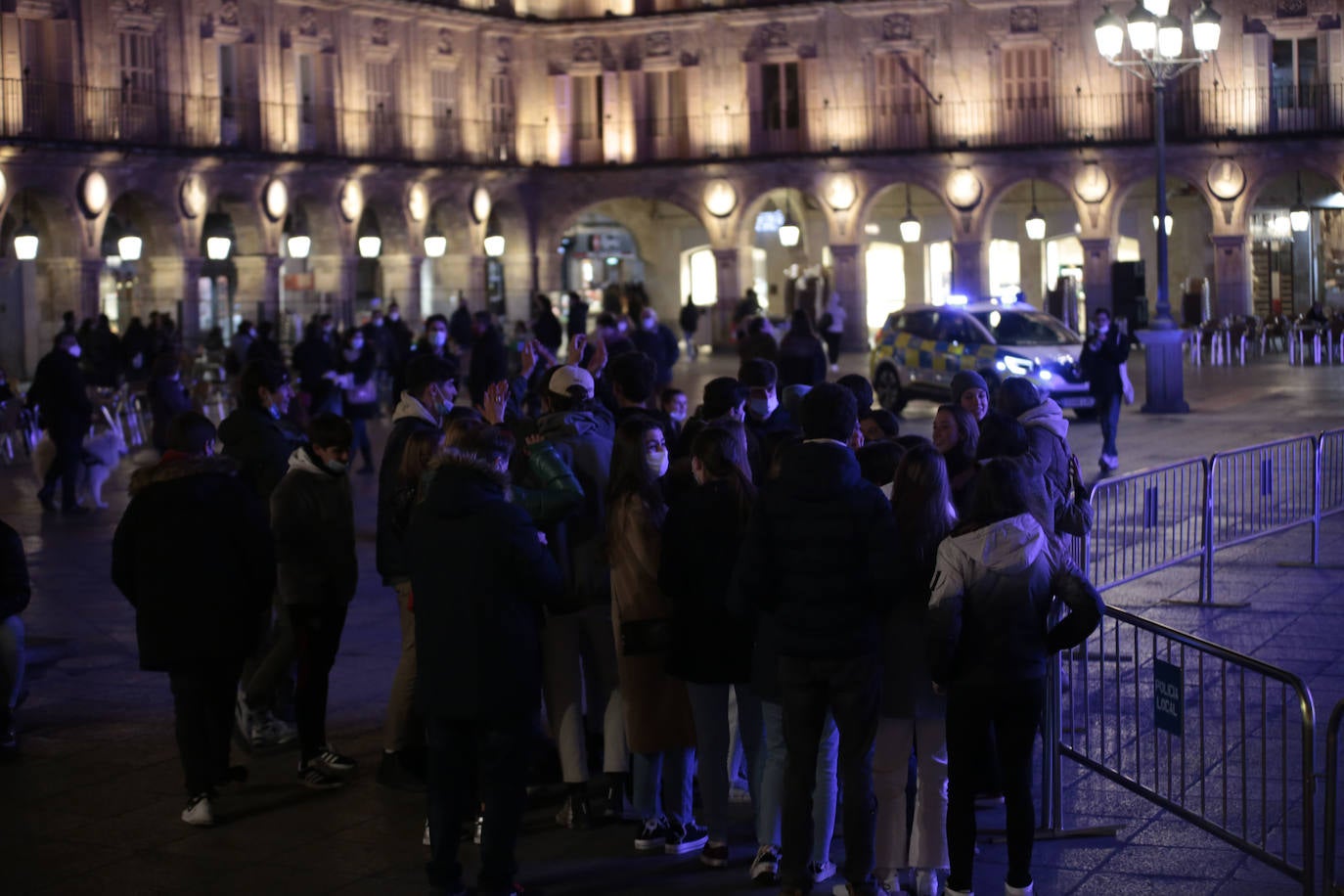 Fotos: Despliegue policial en la &#039;No Nochevieja Universitaria&#039; de Salamanca (1/2)