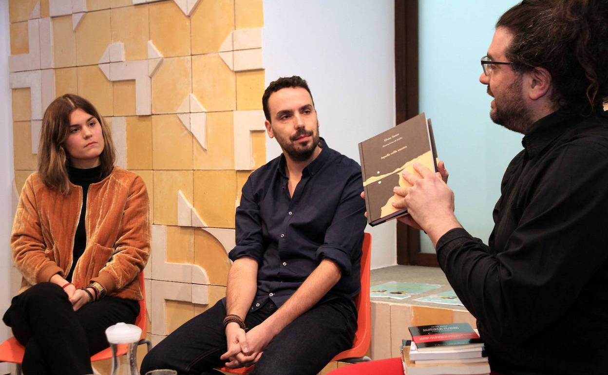 Elvira Sastre, Alberto Martín y Carlos Rodríguez. 