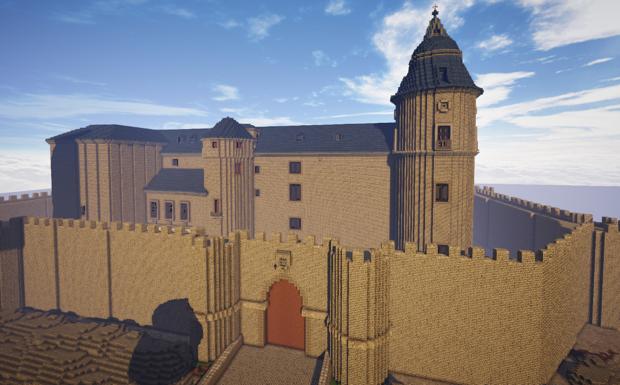 Imagen principal - Cuatro castillos de Valladolid recreados con bloques de Minecraft