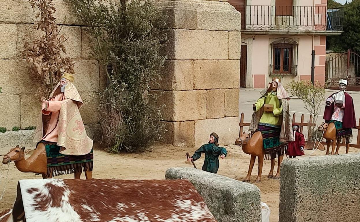 Algunas de las piezas del Belén. 