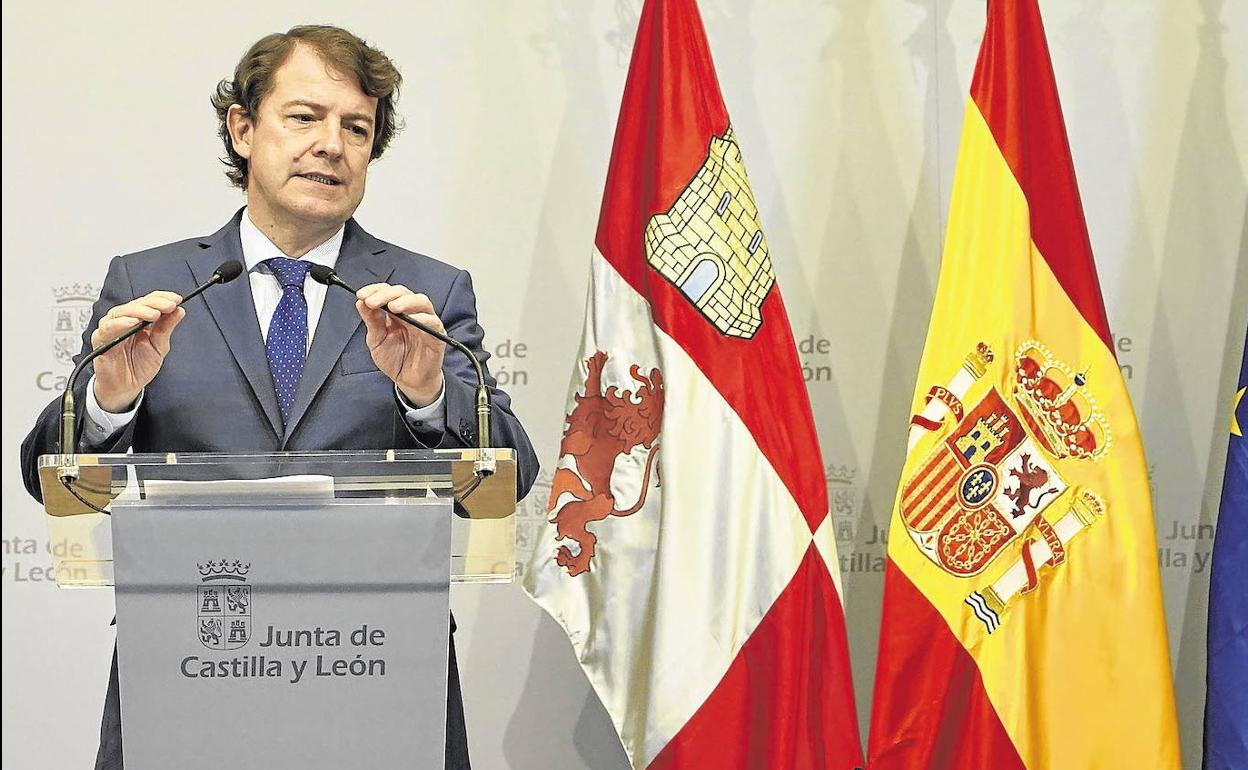 El presidente de la Junta y del PP regional, Alfonso Fernández Mañueco.