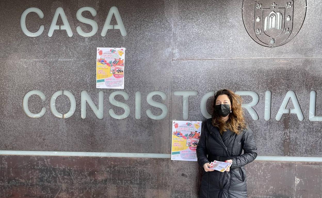 La concejala de Cultura de Guijuelo, Maria Jesús Moro, en la presentación de las actividades de Guijuelodiver. 
