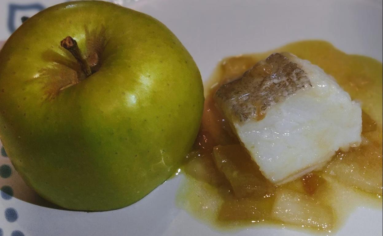 La receta: Bacalao a la manzana