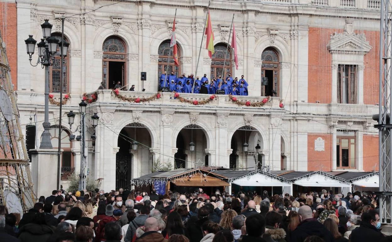 La Plaza Mayor durante el concierto de gospel. 