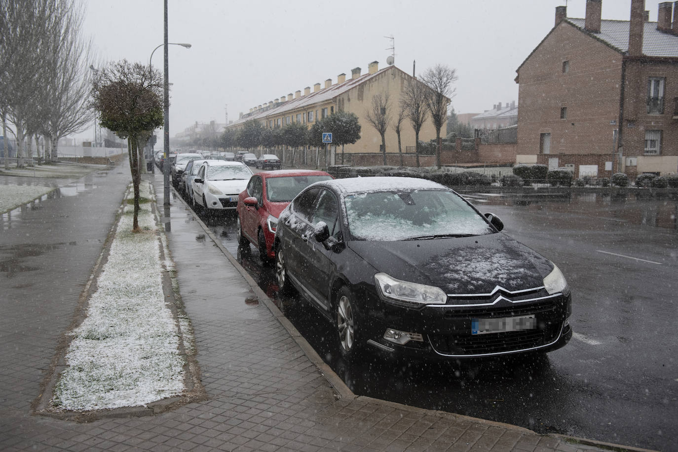 Nevada este miércoles enn la provincia de Segovia.