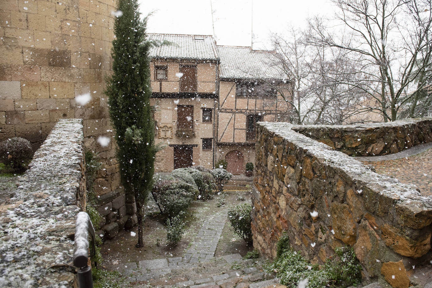 Nevada este miércoles enn la provincia de Segovia.