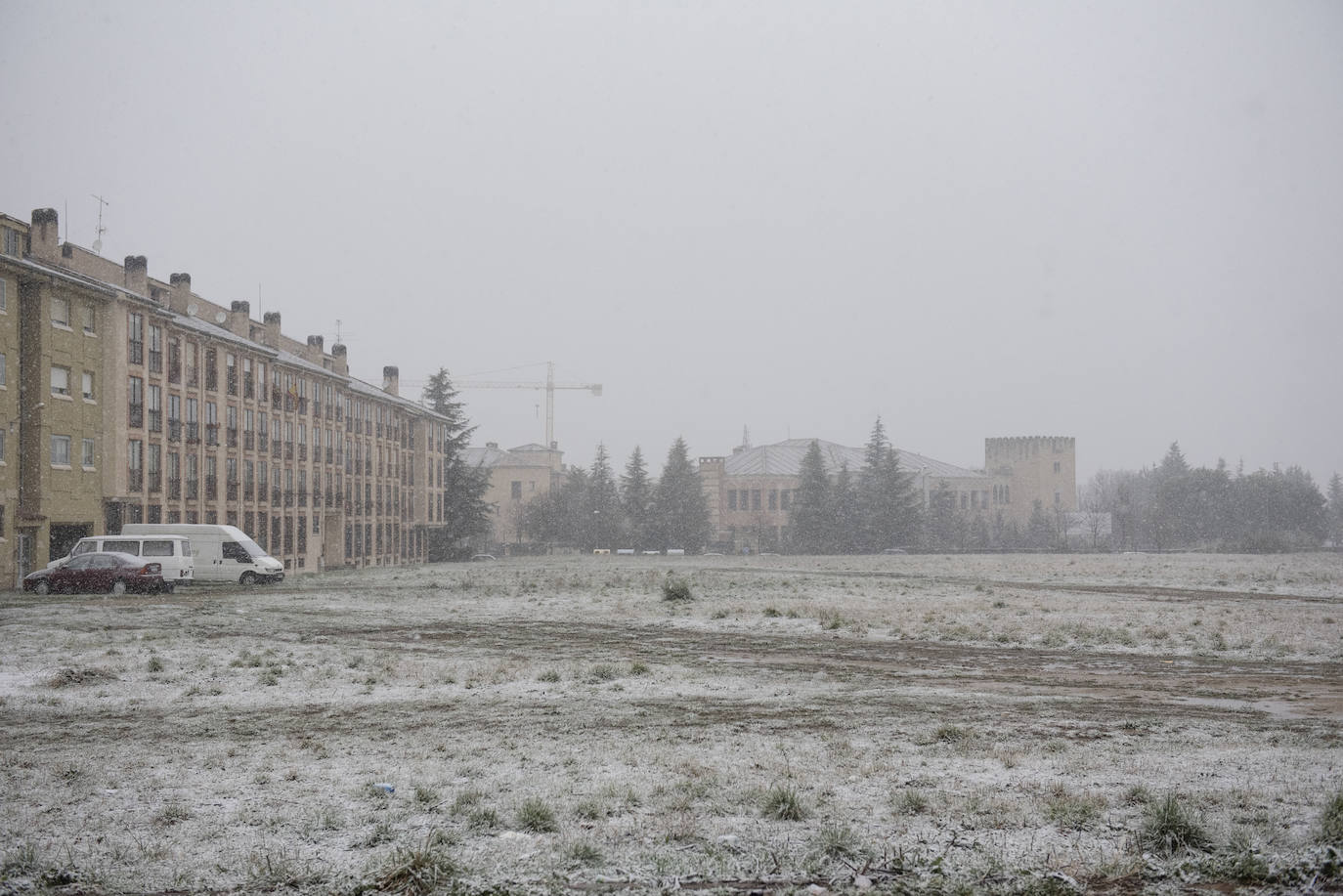Nevada este miércoles enn la provincia de Segovia.
