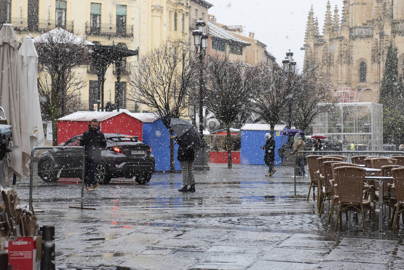 Nevada este miércoles enn la provincia de Segovia.