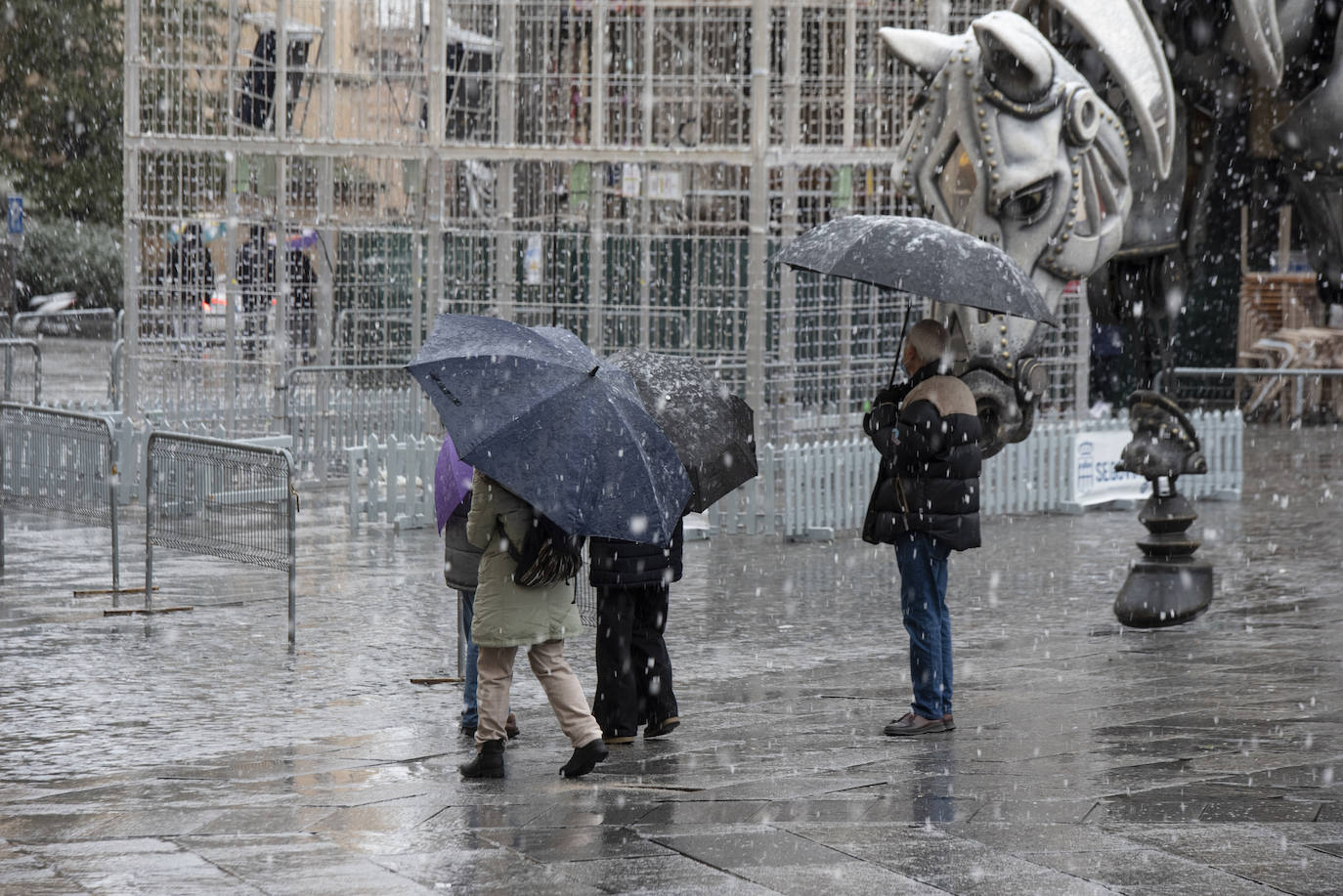 Nevada este miércoles enn la provincia de Segovia.