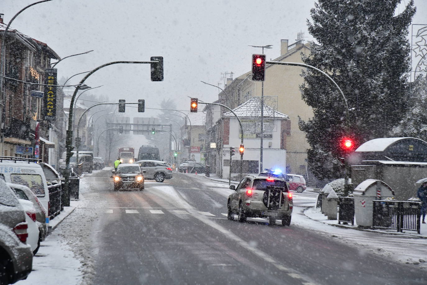Nevada este miércoles enn la provincia de Segovia.