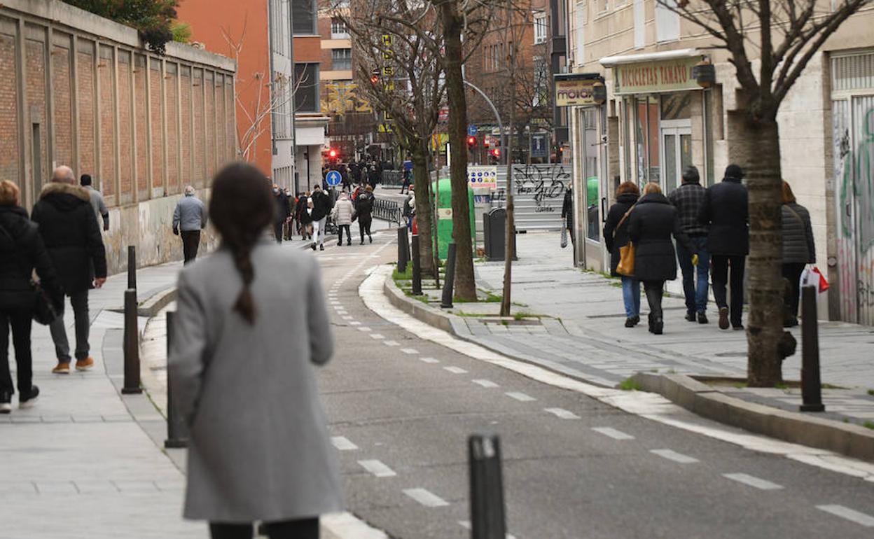 Calle de José María Lacort, de la capital vallisoletana. 