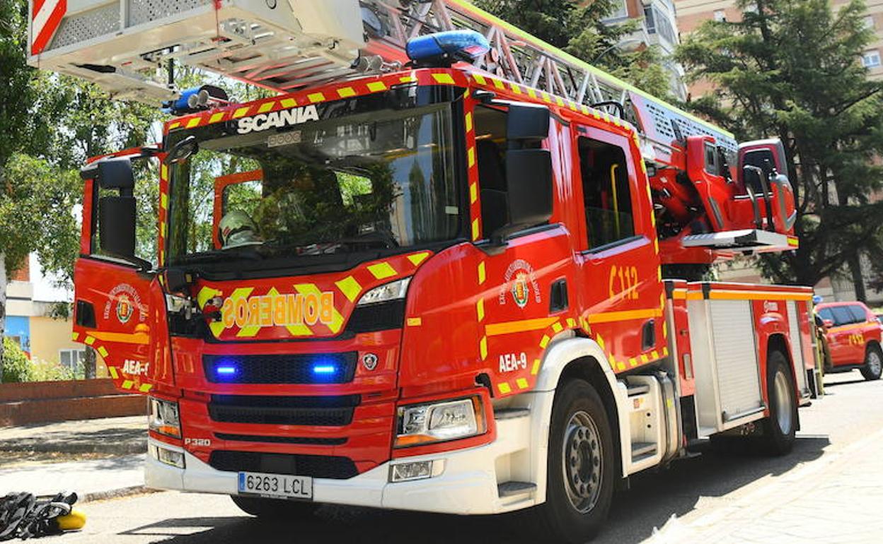 Atendidas cinco personas en el incendio en una vivienda en Aranda de Duero