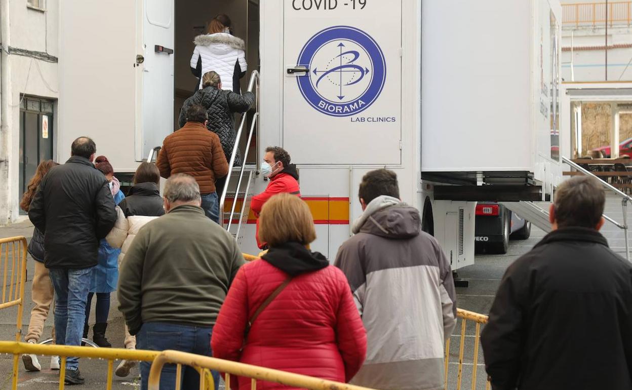 Cribado de hoy en Béjar. 