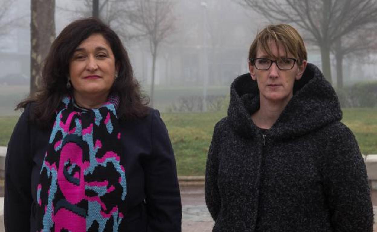 Antonia Atienza Sierra, presidenta de AIPA, y Mónica Pinilla Elía, una de las socias fundadoras (dcha.). 