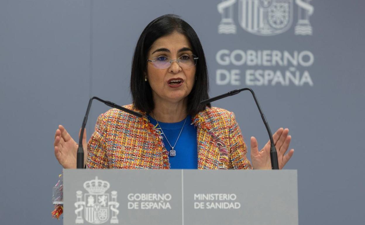 Carolina Darias, ministra de Sanidad.