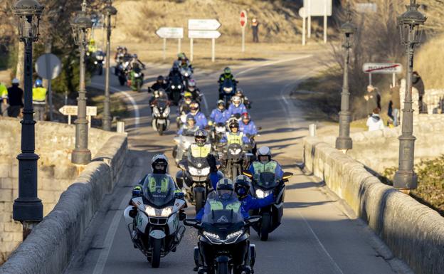 Miles de motos llegaron ayer a Mojados en la tradicional excursión organizada anualmente. 