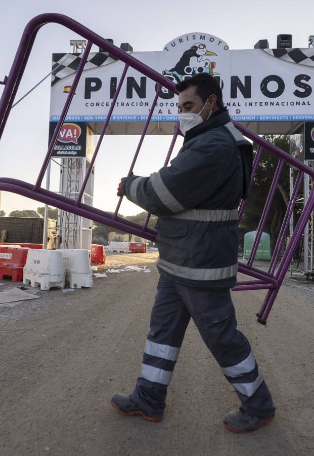 Fotos: Trabajos de limpieza de la antigua Hípica tras el paso de Pingüinos