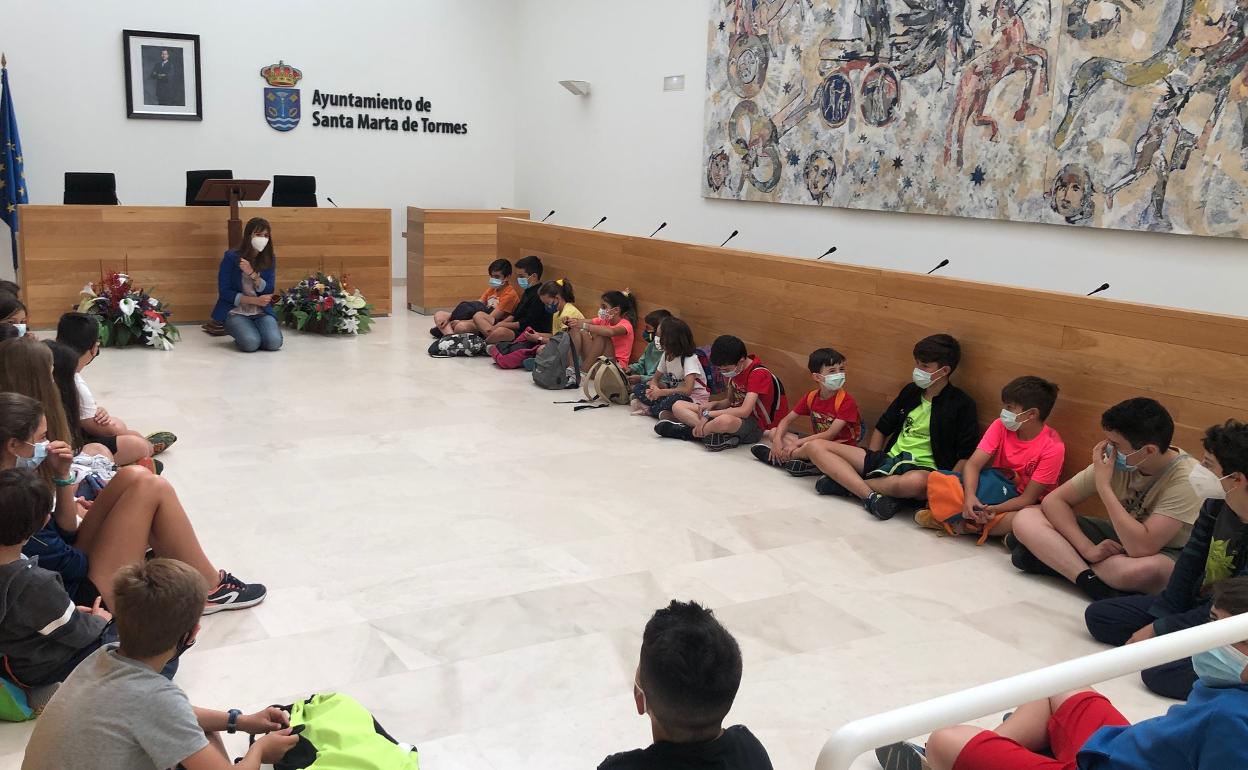 Campamento urbano llevado a cabo durante las Navidades en Santa Marta de Tormes. 