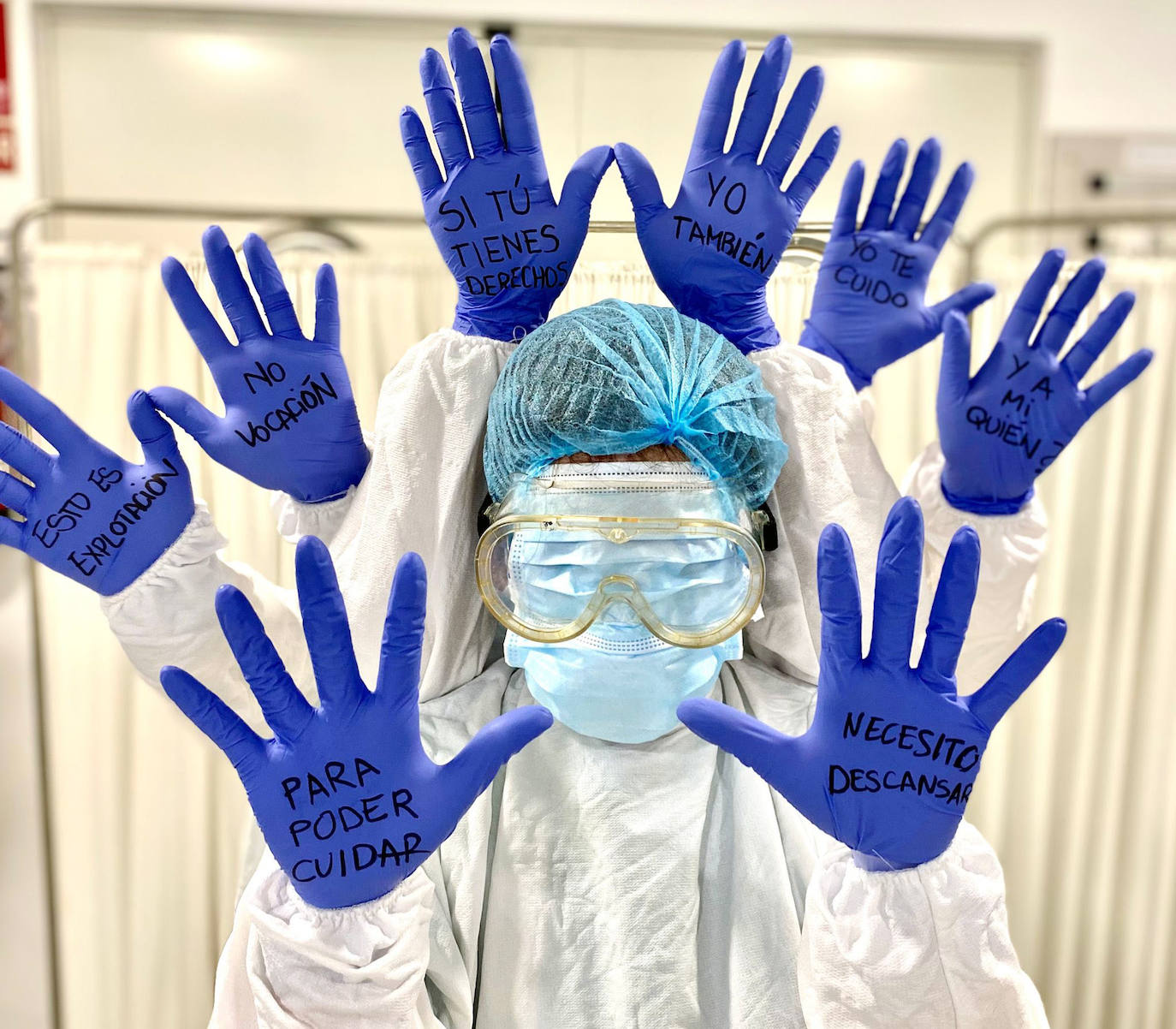 Protesta del personal de enfermería del Hospital General.