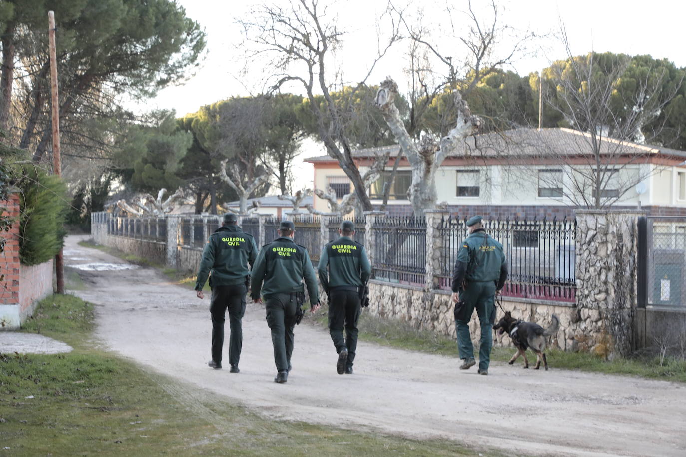 Fotos: Búsqueda con perros de la mujer desaparecida en Traspinedo