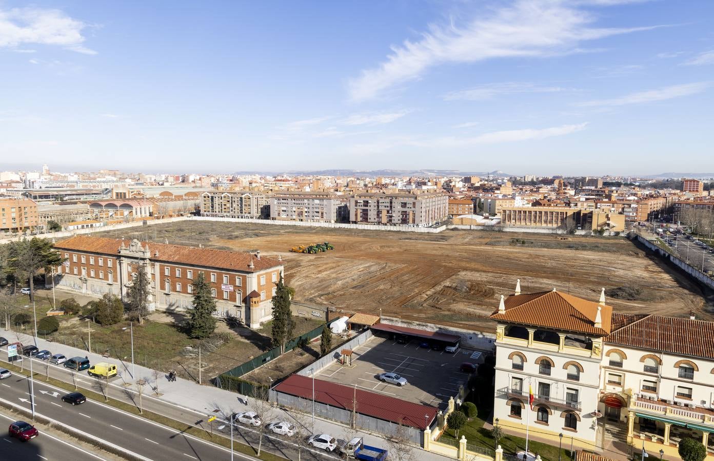 Fotos: Trabajos de urbanización en los terrenos de los cuarteles de Farnesio de Valladolid