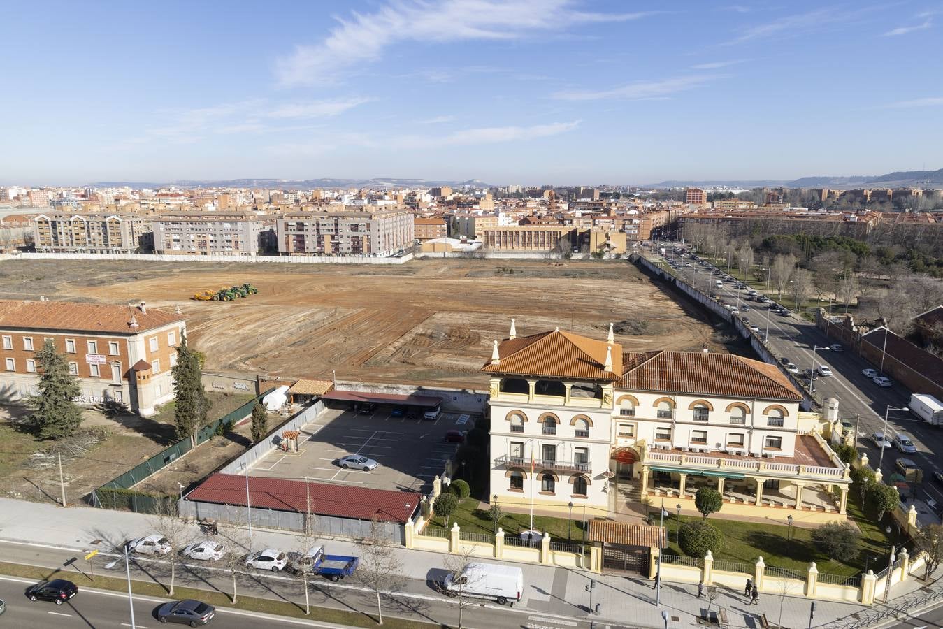 Fotos: Trabajos de urbanización en los terrenos de los cuarteles de Farnesio de Valladolid