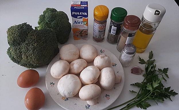 Imagen principal - La receta del día: Brócoli y champiñones gratinados