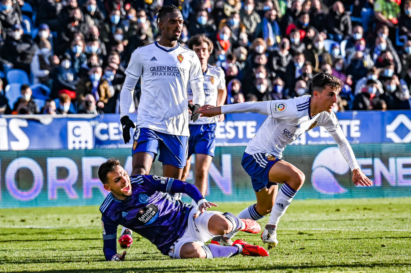 Partido entre el Real Zaragoza y el Real Valladolid, en La Romareda. 