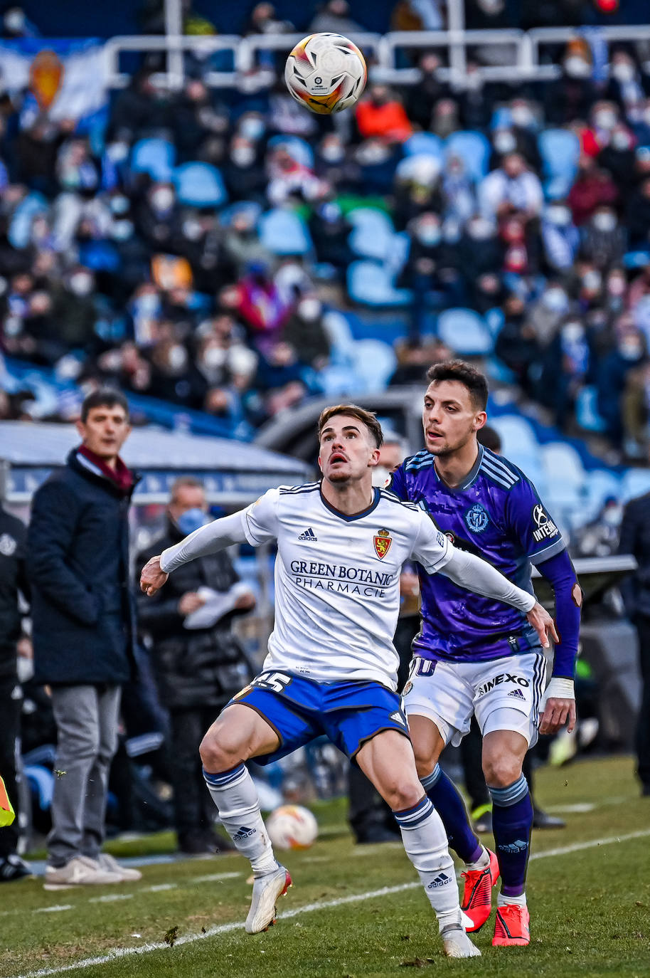 Partido entre el Real Zaragoza y el Real Valladolid, en La Romareda. 