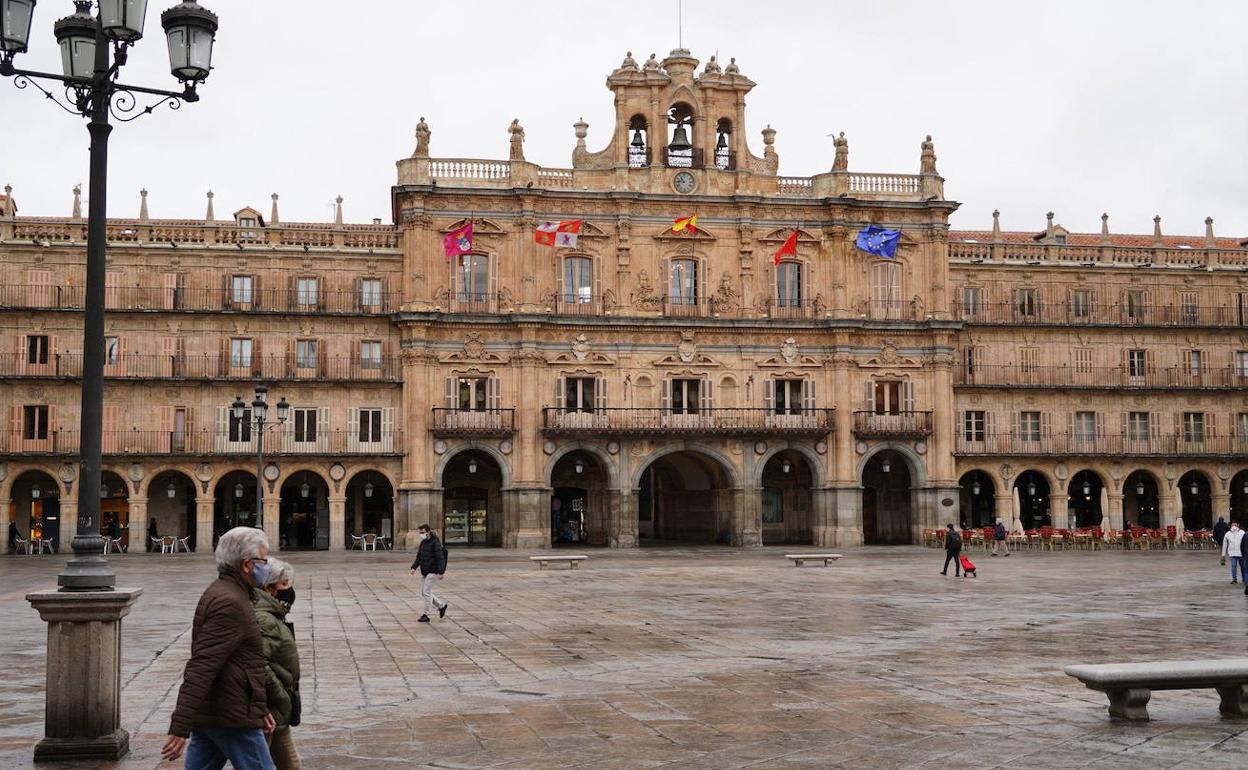 Fachada del Ayuntamiento de Salamanca. 