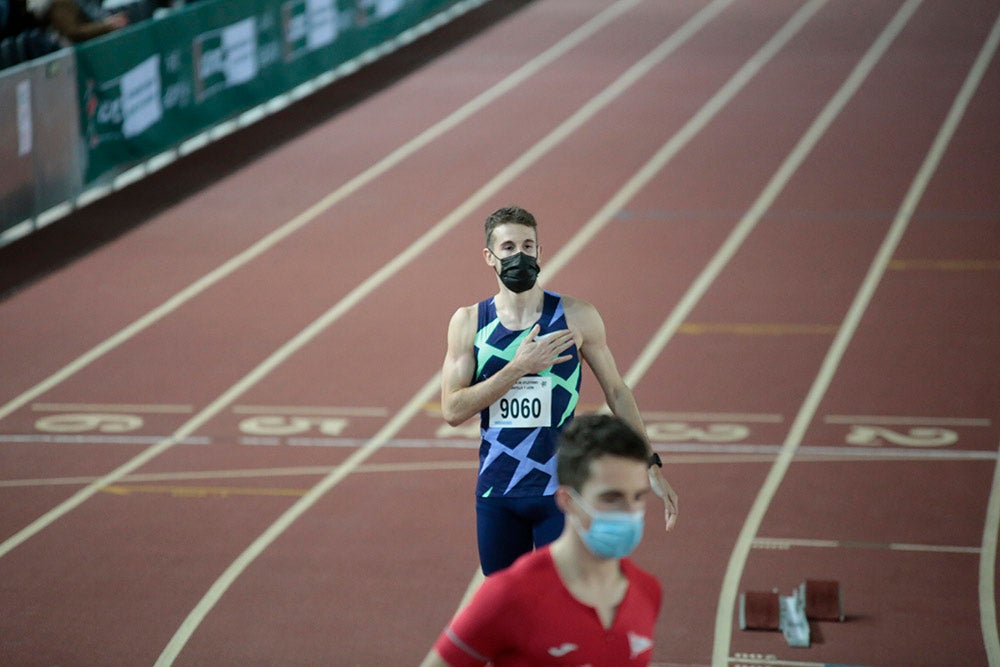 Bruno Hortelano, ilustres integrantes del 4x400, junto al salmantino Álvaro de Arriba, los grandes protagonistas de la tarde de atletismo en la Carlos Gil Pérez