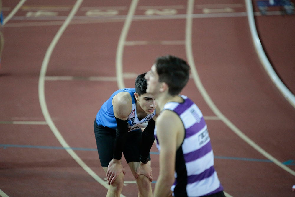 Bruno Hortelano, ilustres integrantes del 4x400, junto al salmantino Álvaro de Arriba, los grandes protagonistas de la tarde de atletismo en la Carlos Gil Pérez