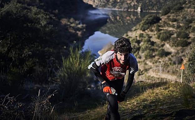 El leonés Guzmán González, en pleno esfuerzo. 