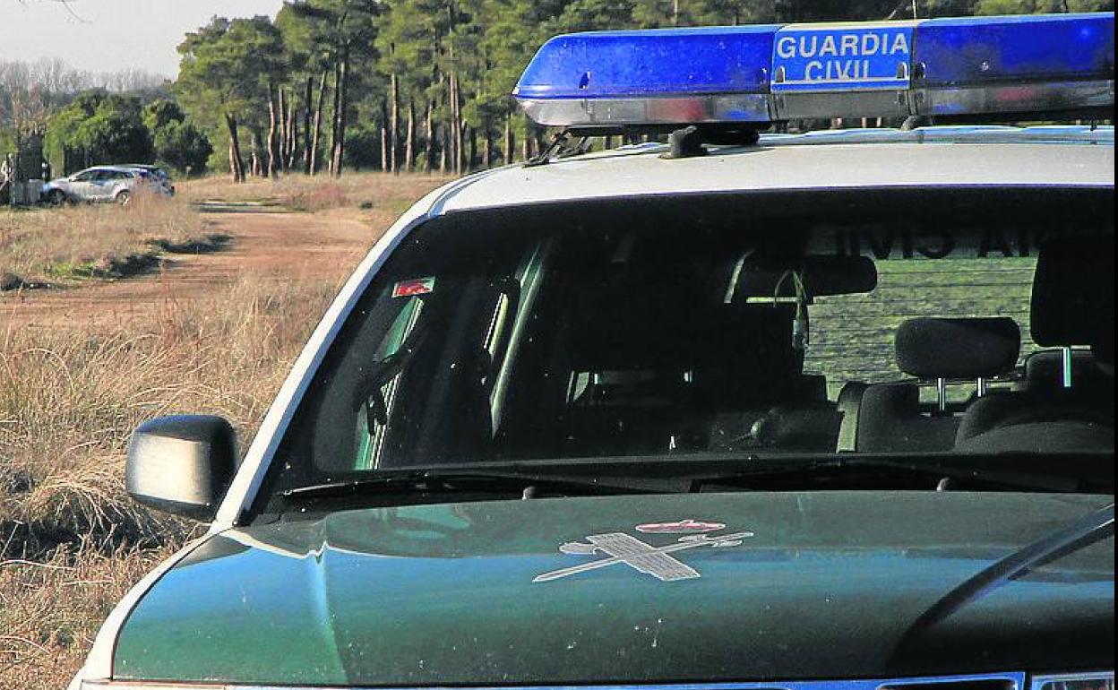 Patrulla de la Guardia Civil, en la zona norte de la provincia. 