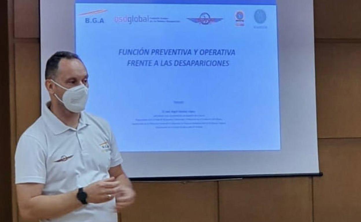 José Ángel Sánchez López, durante un curso de formación