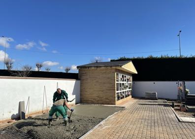 Imagen secundaria 1 - Obras en el cementerio municipal de Carbajosa. 
