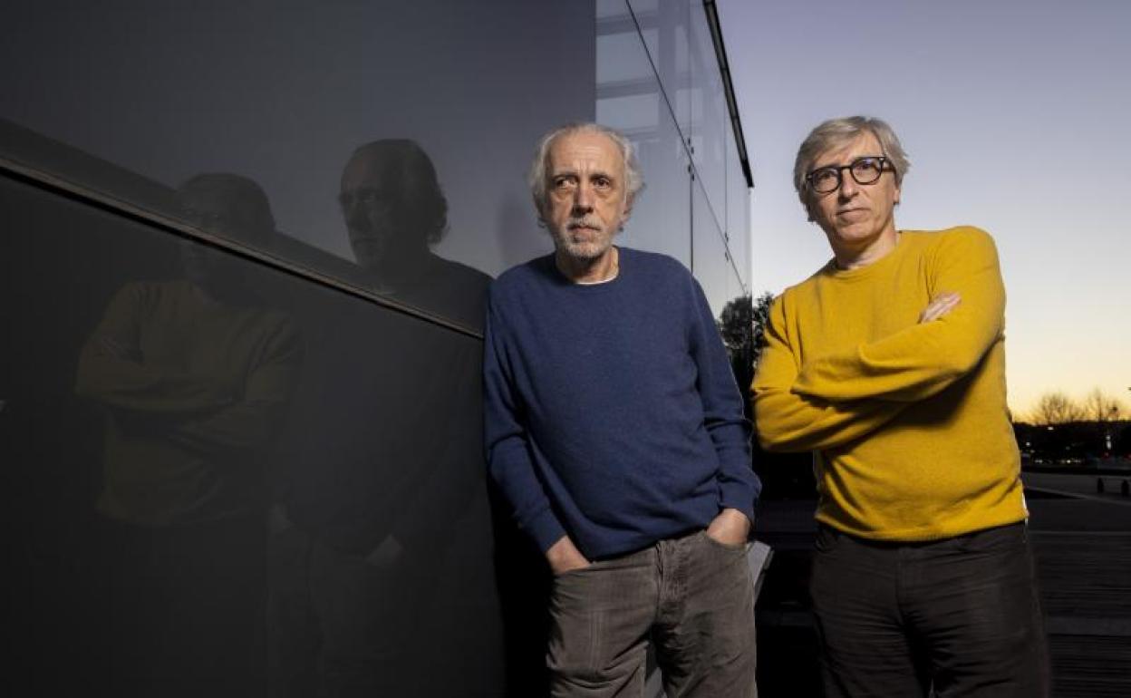 David y Fernando Trueba, ayer en el Miguel Delibes. 