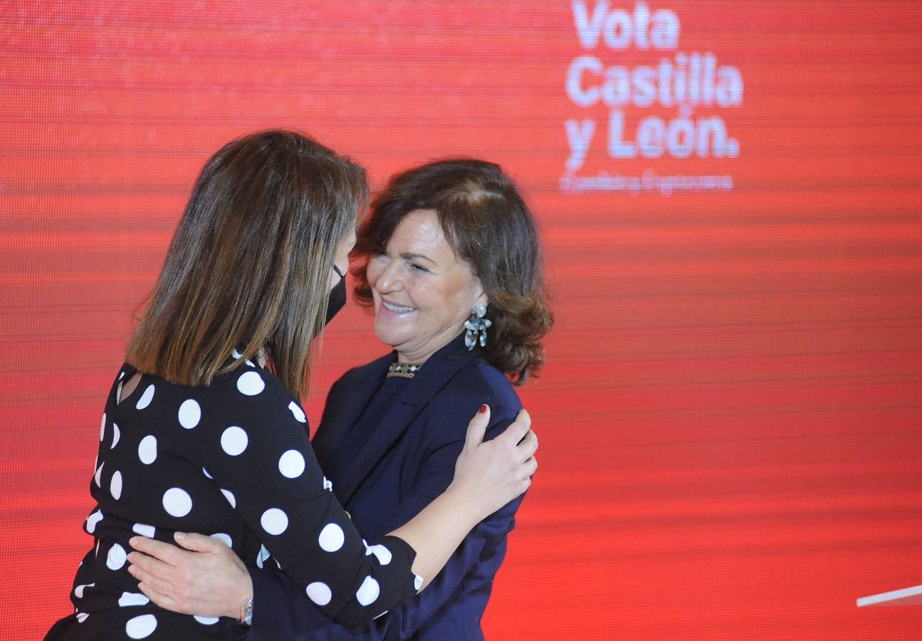 Fotos: Acto político del PSOE en Medina del Campo con Luis Tudanca y Carmen Calvo