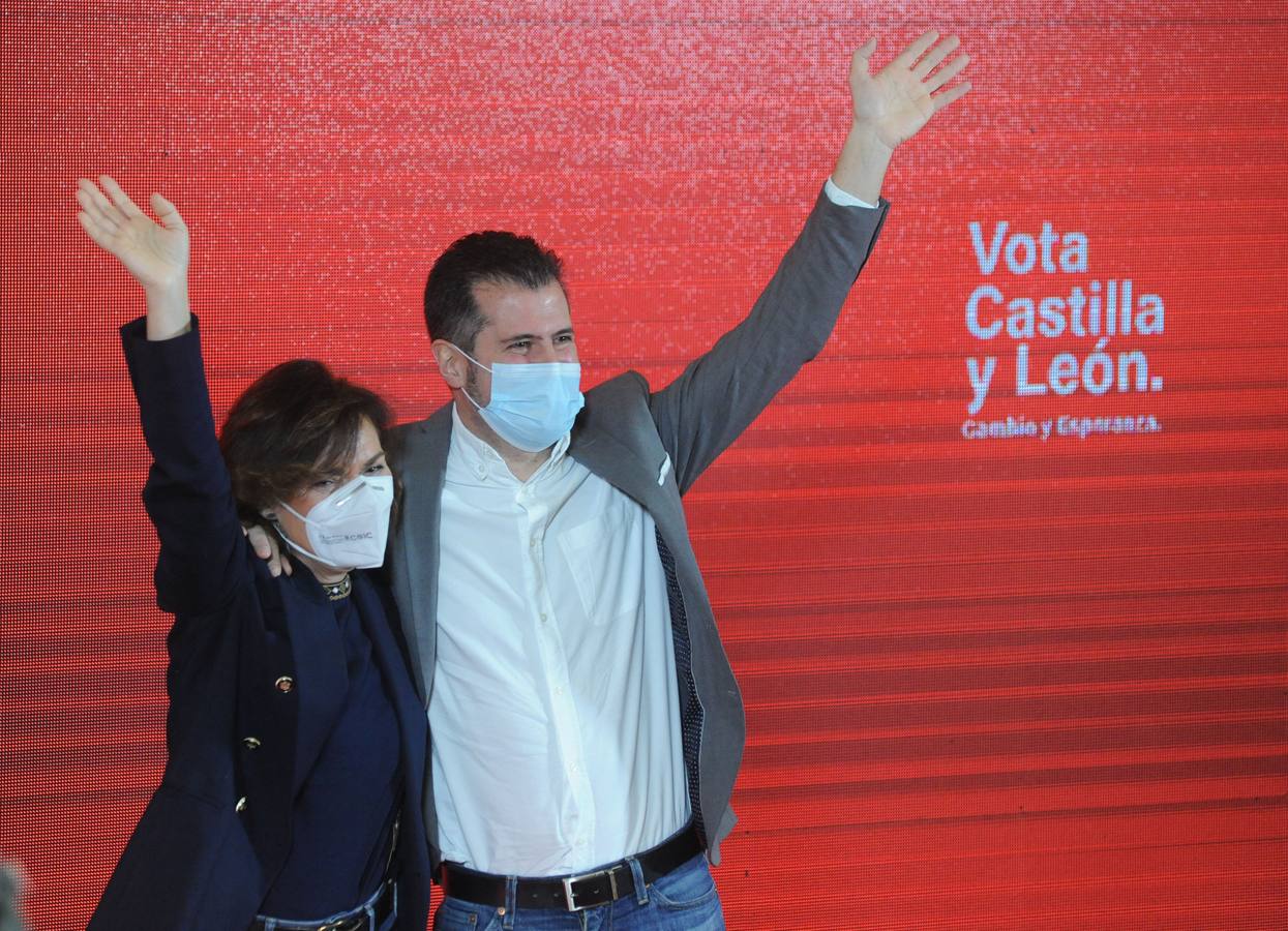 Fotos: Acto político del PSOE en Medina del Campo con Luis Tudanca y Carmen Calvo