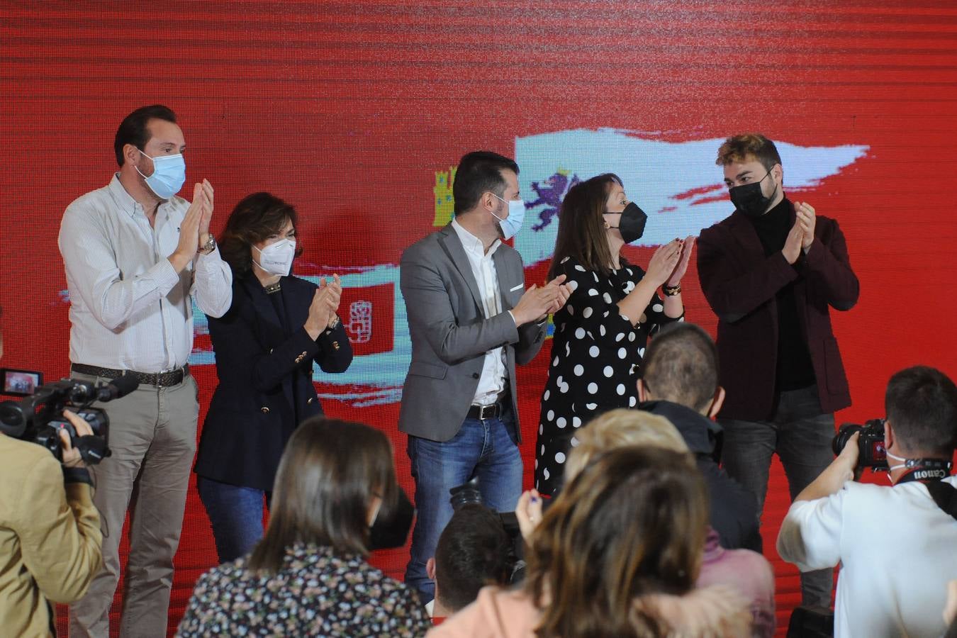 Fotos: Acto político del PSOE en Medina del Campo con Luis Tudanca y Carmen Calvo