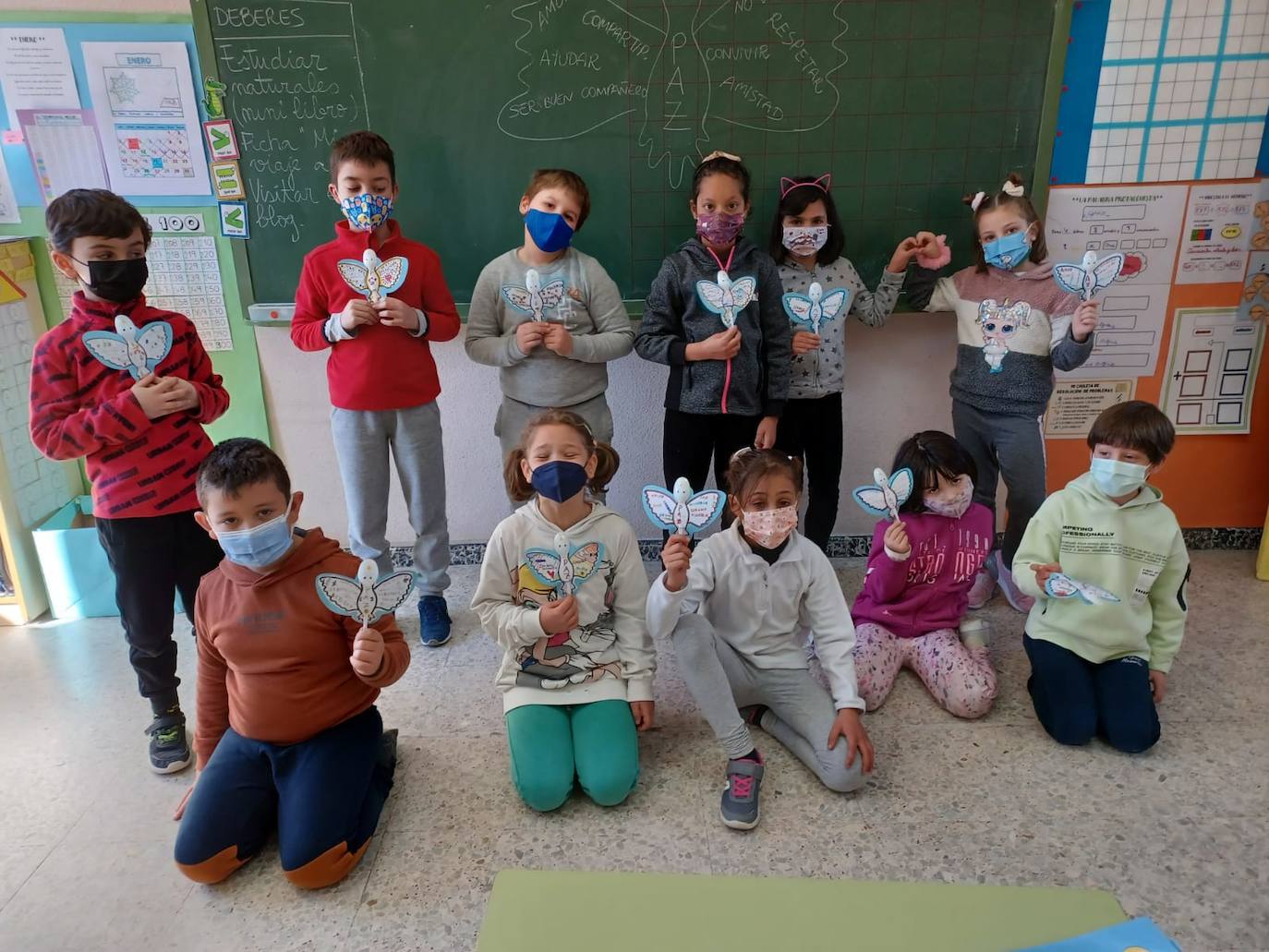 Fotos: Los niños de Medina de Rioseco celebran el Día de la Paz