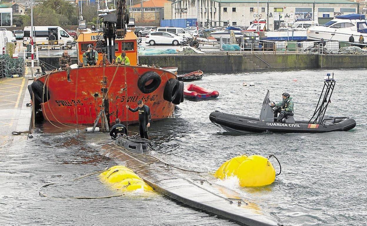 El narcosubmarino de Aldán. 