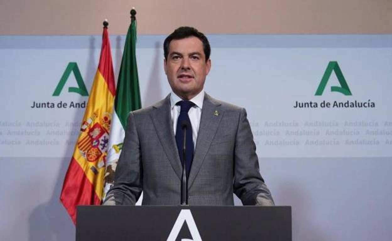 Juanma Moreno, presidente de la Junta de Andalucía.